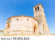 Veracruz medieval church, ancient templar church in Segovia, Spain. Стоковое фото, агентство Ingram Publishing / Фотобанк Лори