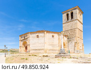 Veracruz medieval church, ancient templar church in Segovia, Spain. Стоковое фото, агентство Ingram Publishing / Фотобанк Лори