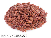 Red beans pile isolated on white background. Стоковое фото, агентство Ingram Publishing / Фотобанк Лори