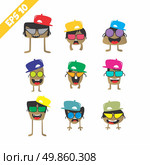cartoon monster character theme vector art illustration. Стоковая иллюстрация, агентство Ingram Publishing / Фотобанк Лори