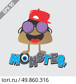 cartoon monster character theme vector art illustration. Стоковая иллюстрация, агентство Ingram Publishing / Фотобанк Лори