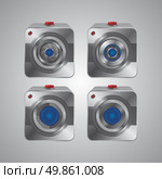 media interface camera vector graphic art illustration. Стоковая иллюстрация, агентство Ingram Publishing / Фотобанк Лори