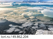 Vatnajokull Glacier Jokulsarlon lagoon Iceland. Стоковое фото, агентство Ingram Publishing / Фотобанк Лори