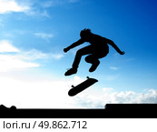 Stunt of skater. Element of design. Стоковое фото, агентство Ingram Publishing / Фотобанк Лори