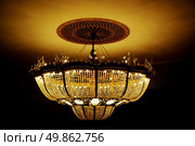 Chandelier in dark. Element of design. Стоковое фото, агентство Ingram Publishing / Фотобанк Лори