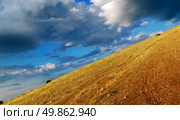 Mountain declivity and cloudy sky. Nature composition. Стоковое фото, агентство Ingram Publishing / Фотобанк Лори