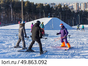 Горнолыжная, трасса, уктусе, вид, на, екатеринбург. Стоковое фото, фотограф PhotoMirny / Фотобанк Лори