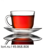 cup of tea isolated on white. Стоковое фото, агентство Ingram Publishing / Фотобанк Лори