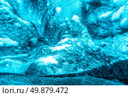 Ice Cave at Vatnajokull Glacier Jokulsarlon Iceland. Стоковое фото, агентство Ingram Publishing / Фотобанк Лори