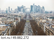 Aerial View of Paris cityscape skylines France . Стоковое фото, агентство Ingram Publishing / Фотобанк Лори