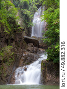 Tropical Waterfall Phlio National Park Chathaburi . Стоковое фото, агентство Ingram Publishing / Фотобанк Лори