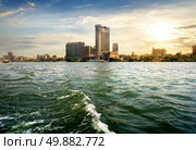 View on modern Cairo from the Nile. Стоковое фото, агентство Ingram Publishing / Фотобанк Лори