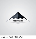 stealth ship logo template. stealth ship logo template vector art illustration. Стоковая иллюстрация, агентство Ingram Publishing / Фотобанк Лори