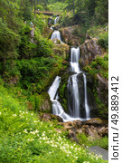 Triberg Falls is one of the highest waterfalls in black forest, Germany. Стоковое фото, агентство Ingram Publishing / Фотобанк Лори