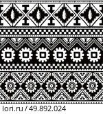 native ethnic seamless pattern. native ethnic seamless pattern theme vector art illustration. Стоковая иллюстрация, агентство Ingram Publishing / Фотобанк Лори