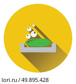 Soap-dish icon. Flat color design. Vector illustration. Стоковая иллюстрация, агентство Ingram Publishing / Фотобанк Лори