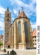Rothenburg ob der Tauber Church, Franconia, Bavaria, Germany. Стоковое фото, агентство Ingram Publishing / Фотобанк Лори