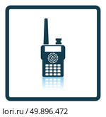 Portable radio icon. Shadow reflection design. Vector illustration. Стоковая иллюстрация, агентство Ingram Publishing / Фотобанк Лори