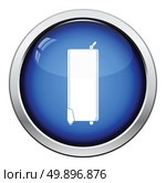 Icon of studio photo light bag. Glossy button design. Vector illustration. Стоковая иллюстрация, агентство Ingram Publishing / Фотобанк Лори