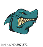 shark animal cartoon mascot. shark animal cartoon mascot theme vector art illustration. Стоковая иллюстрация, агентство Ingram Publishing / Фотобанк Лори