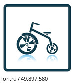 Baby trike icon. Shadow reflection design. Vector illustration. Стоковая иллюстрация, агентство Ingram Publishing / Фотобанк Лори