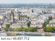 Cologne aerial view in Germany. Стоковое фото, агентство Ingram Publishing / Фотобанк Лори