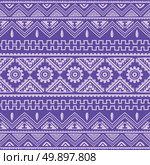 purple native american ethnic pattern. purple native american ethnic pattern theme vector art. Стоковая иллюстрация, агентство Ingram Publishing / Фотобанк Лори