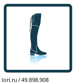 Hessian boots icon. Shadow reflection design. Vector illustration. Стоковая иллюстрация, агентство Ingram Publishing / Фотобанк Лори