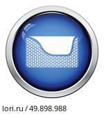Dogs sleep basket icon. Glossy button design. Vector illustration. Стоковая иллюстрация, агентство Ingram Publishing / Фотобанк Лори