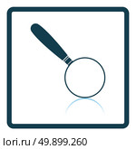 Magnifying glass icon. Shadow reflection design. Vector illustration. Стоковая иллюстрация, агентство Ingram Publishing / Фотобанк Лори