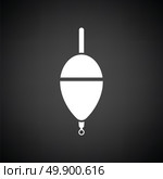 Icon of float . Black background with white. Vector illustration. Стоковая иллюстрация, агентство Ingram Publishing / Фотобанк Лори