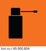 Inhalator icon. Orange background with black. Vector illustration. Стоковая иллюстрация, агентство Ingram Publishing / Фотобанк Лори