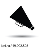 Director megaphone icon. White background with shadow design. Vector illustration. Стоковая иллюстрация, агентство Ingram Publishing / Фотобанк Лори