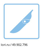 Knife scabbard icon. Blue frame design. Vector illustration. Стоковая иллюстрация, агентство Ingram Publishing / Фотобанк Лори