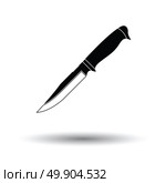 Knife icon. White background with shadow design. Vector illustration. Стоковая иллюстрация, агентство Ingram Publishing / Фотобанк Лори