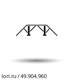 Dog training bench icon. Black background with white. Vector illustration. Стоковая иллюстрация, агентство Ingram Publishing / Фотобанк Лори