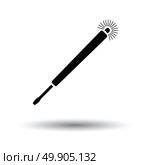 Electricity test screwdriver icon. White background with shadow design. Vector illustration. Стоковая иллюстрация, агентство Ingram Publishing / Фотобанк Лори