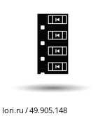 Diode smd component tape icon. White background with shadow design. Vector illustration. Стоковая иллюстрация, агентство Ingram Publishing / Фотобанк Лори