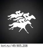 Horse ride icon. Black background with white. Vector illustration. Стоковая иллюстрация, агентство Ingram Publishing / Фотобанк Лори