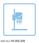Icon of photo enlarger. Blue frame design. Vector illustration. Стоковая иллюстрация, агентство Ingram Publishing / Фотобанк Лори