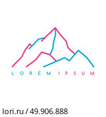 Mountain Everest outdoor adventure insignia Climbing trekking hiking mountaineering and other extreme activities logo. Mountain Everest outdoor adventure insignia Climbing trekking hiking mountaineering and other extreme activities logo template. Стоковая иллюстрация, агентство Ingram Publishing / Фотобанк Лори