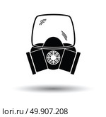 Fire mask icon. White background with shadow design. Vector illustration. Стоковая иллюстрация, агентство Ingram Publishing / Фотобанк Лори