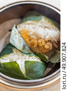 Chinese dim sum sticky rice dumpling - Chinese groumet cuisine. Стоковое фото, агентство Ingram Publishing / Фотобанк Лори