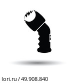 Police stun gun icon. White background with shadow design. Vector illustration. Стоковая иллюстрация, агентство Ingram Publishing / Фотобанк Лори