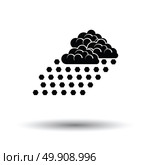Hail icon. White background with shadow design. Vector illustration. Стоковая иллюстрация, агентство Ingram Publishing / Фотобанк Лори