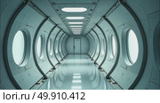 AI Generative Retrofuturism interior of the building, free space bright spacious corridor. Стоковое AI-видео, аниматор Spirit River / Фотобанк Лори