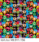 cute adorable ugly scary funny mascot monster set. cute adorable ugly scary funny mascot monster set vector art. Стоковая иллюстрация, агентство Ingram Publishing / Фотобанк Лори