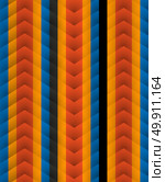 Chevron pattern seamless vector arrows geometric design colorful aqua blue red yellow black. Стоковая иллюстрация, агентство Ingram Publishing / Фотобанк Лори