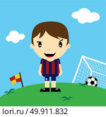 funny cartoon soccer player league vector art. funny cartoon soccer player league vector art illustration. Стоковая иллюстрация, агентство Ingram Publishing / Фотобанк Лори