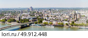 Cologne aerial view in Germany Panorama. Стоковое фото, агентство Ingram Publishing / Фотобанк Лори